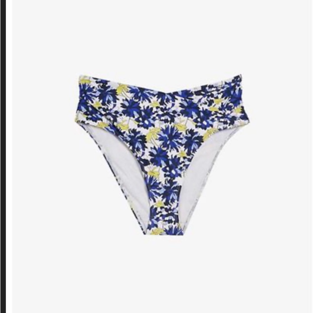 NWT Ted Baker Floral High-Waisted Bikini Bottoms